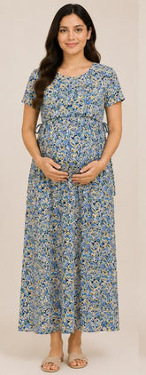 Maternity wear- Illusion printed one piece