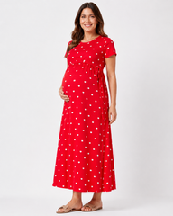 Maternity wear- Hearts printed one piece