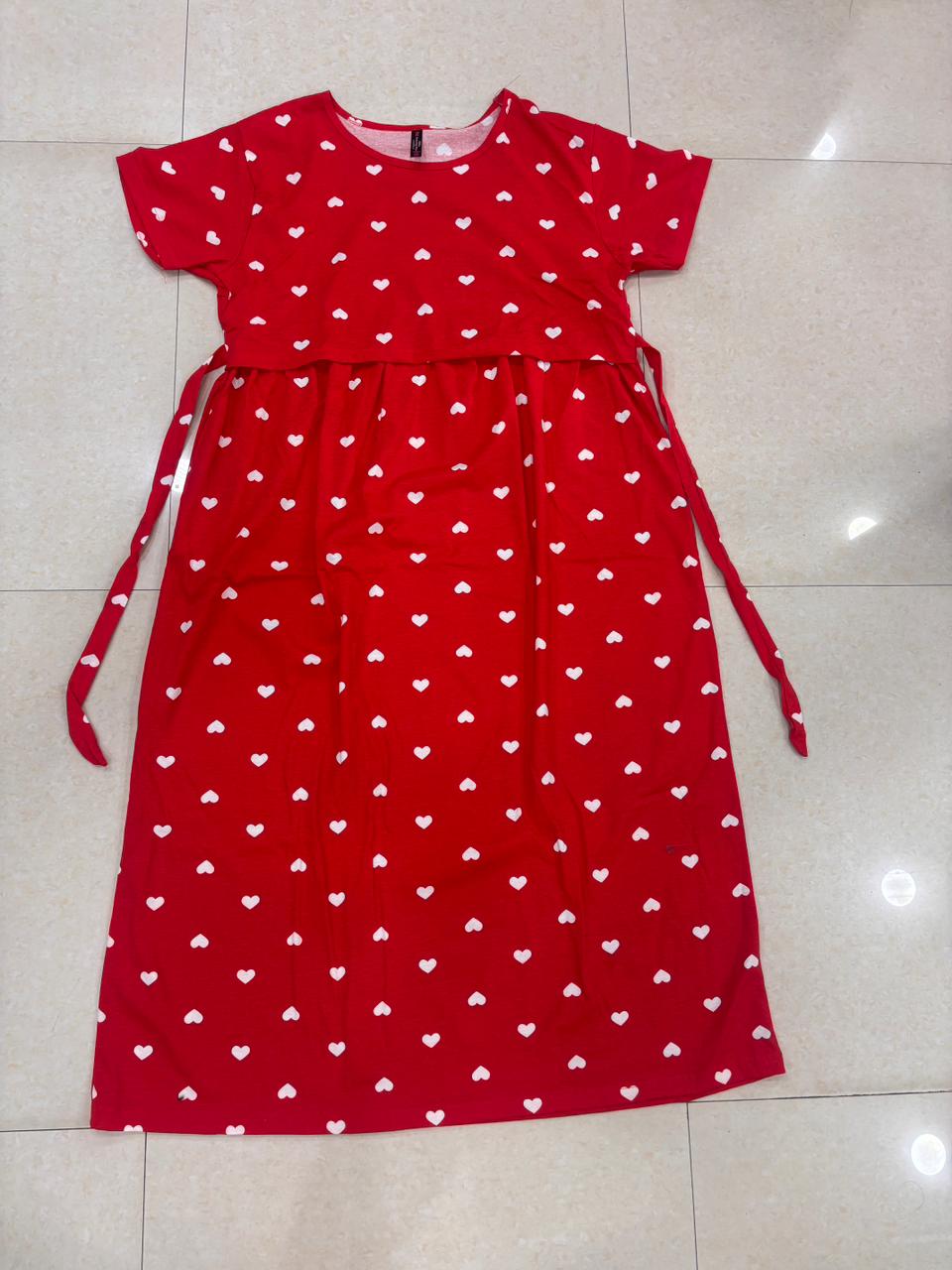 Maternity wear- Hearts printed one piece