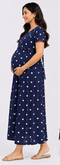 Maternity wear- Hearts printed one piece