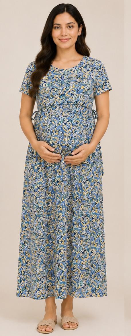 Maternity wear- Illusion printed one piece