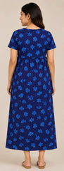 Maternity wear- Blue fish printed one piece