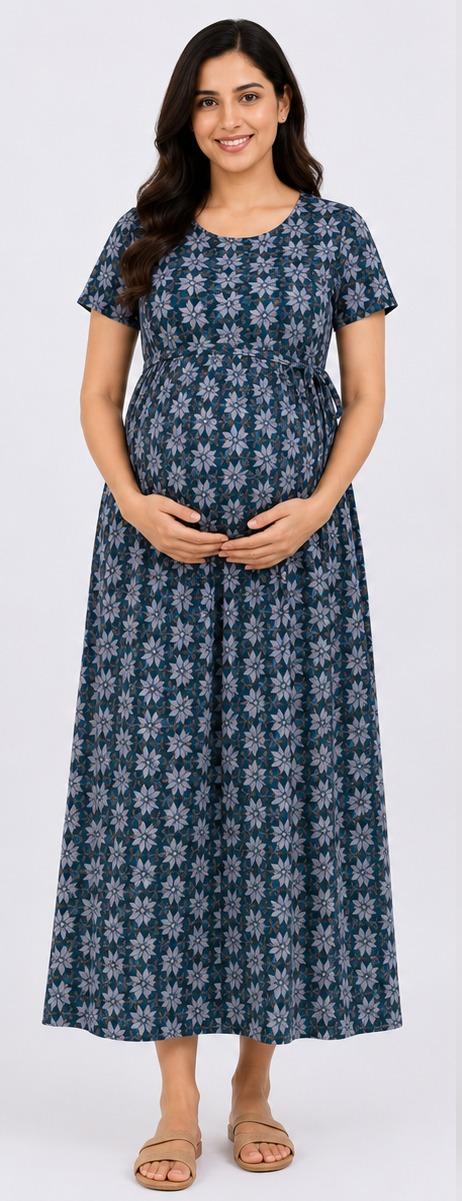 Maternity wear- flower printed one piece